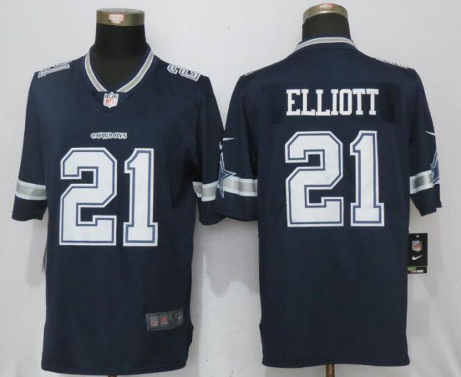 2017 NFL Nike Dallas cowboys #21 Elliott Blue 2017 Vapor Untouchable Limited Player->dallas cowboys->NFL Jersey